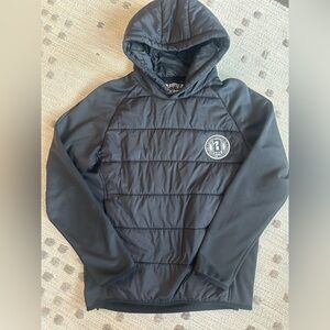 Baseball Lifestyle 101 youth XL Black Hooded Puffer Jacket